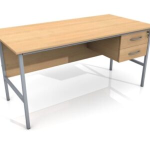 site office single pedestal desk (1500m)