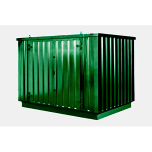 4m x 2.1m powder coated flat packed store
