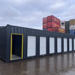 40ft high cube multi store container – 7 bay self storage unit