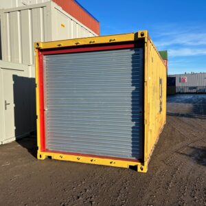 20ft used shipping container with roller shutter door