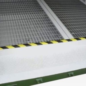 20ft x 8ft open mesh floor bunded store