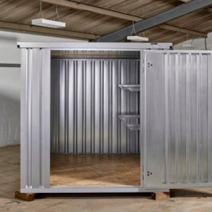 3m x 2.1m flat pack storage container – galvanised